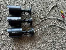 LOT OF 3 Night Owl 2.0 1080p HD Analog Camera Spotlight CM-C20XB-BU-JF UNTESTED