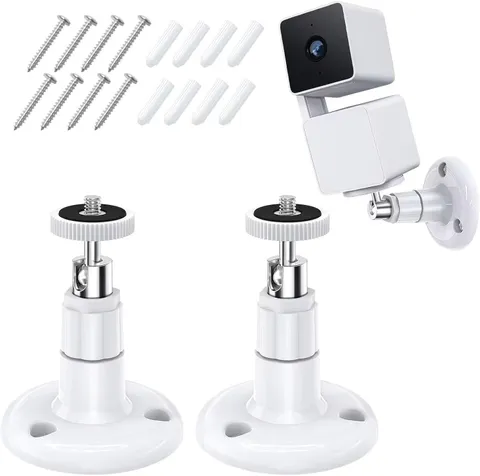 Wall Mount Kit for Wyze Cam Pan V3/ Wyze Cam V4/V3 - 2 Pack White