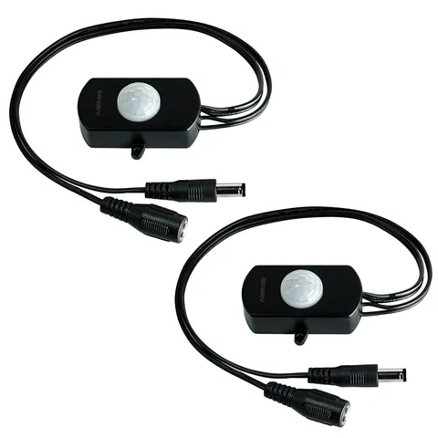 2 Pack  PIR Motion Activated Sensor Switch,Dc 12V~30V 3A Occupancy Sensor Switch