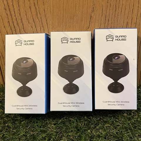 Guard House Security Camera 1080p HD Magnetic Mini Camera New In Box.  Lot Of 3