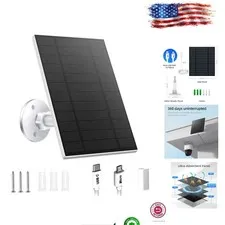 Durable 5W Solar Panel with Waterproof Design for Security Camera Power Supply