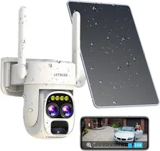 Security Cameras Wirelss Outdoor for Home Security, Alexa Cameras Solar Power,36