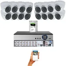 Evertech 16 Channel HD CCTV Security Camera System 2TB HDD Recording Playback