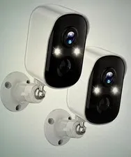 4MP Security Cameras Wireless Outdoor, Color Night Vision, 2-Way Audio, 2-Pack