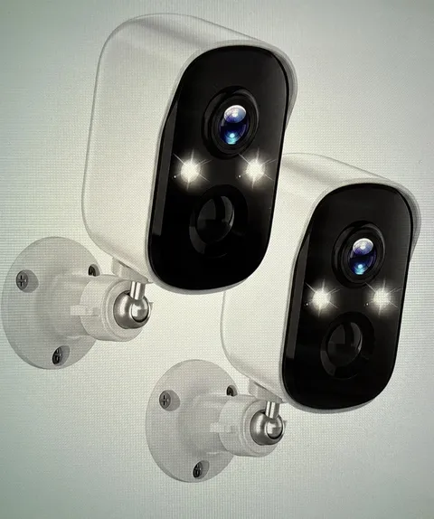 4MP Security Cameras Wireless Outdoor, Color Night Vision, 2-Way Audio, 2-Pack