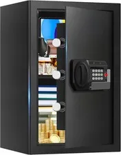 3.3 Cu ft Large Home Safes Water & Fireproof Anti-theft Floor Safe Home Use