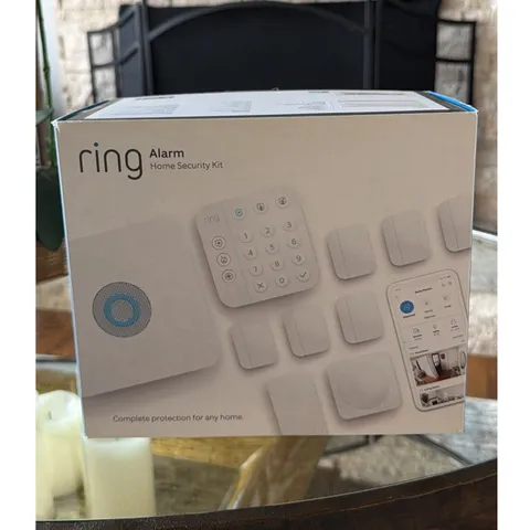 Ring Alarm Home Security Kit 10-Piece Wi-Fi Alexa Battery Backup Indoor White
