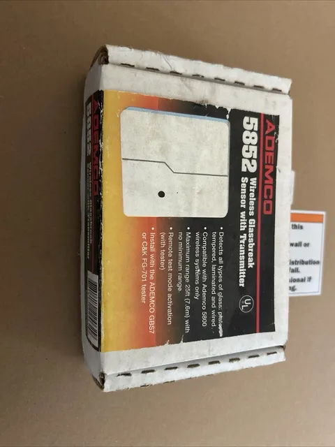 NEW Ademco 5852 Wireless Glassbreak Sensor w/Transmitter