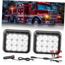 12LED Magnetic Wireless Trailer Lights 2PCS Rechargeable Portable 12LED White