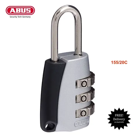 ABUS Padlock  -155/20 -20mm -Resettable Combination Padlocks-FREE POST 15520