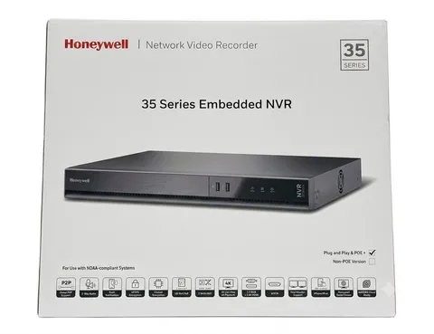Honeywell 35 Series Embedded NVR HN35160208C 16CH PoE 4K/2160p 8TB, 2-Way Audio