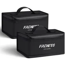 2 Pack Lipo Safe Bag Fireproof, lithium battery bag fireproof and Explosionpr...
