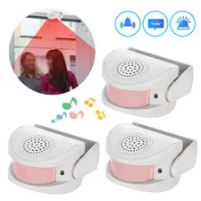 Wireless Business Entrance Chime Entry Alert Alarm Bell Door IR Sensor Detector