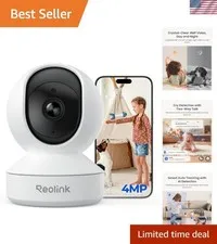 E1 4MP WiFi Camera: Instant Cry Alerts & Night Vision for Home Security