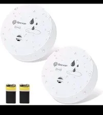 2 Pack Water Leak Detector 100dB Water Sensor Alarm Flood Detector for...
