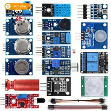 KOOKYE 16 in 1 Smart Home Sensor Modules Kit for Arduino Raspberry Pi DIY...