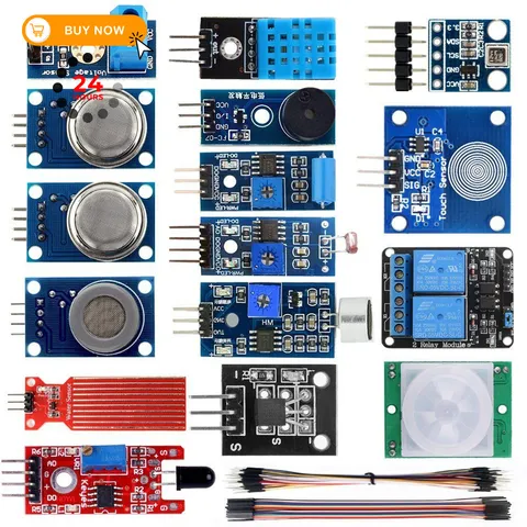 KOOKYE 16 in 1 Smart Home Sensor Modules Kit for Arduino Raspberry Pi DIY...