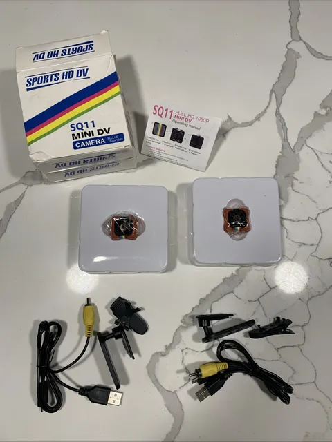 NEW Sports HD DV SQ 11 Mini Camera Full HD 1920x1080 - Open Box - Set Of 2