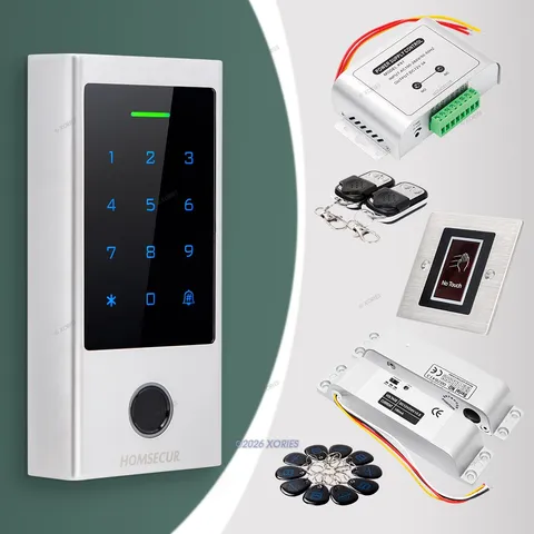 HOMSECUR IP66 APP WIFI RFID Access Control Set Surface Mount Drop Bolt Lock