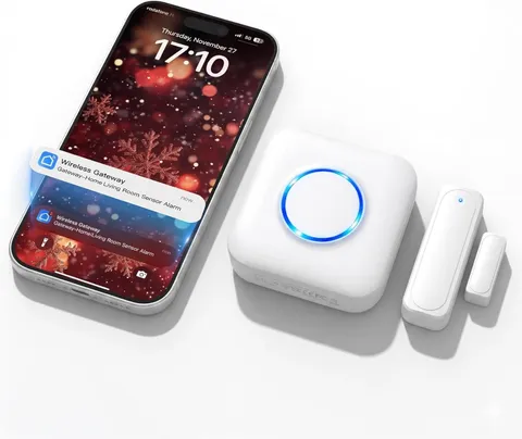 Wifi Sensor, Smart Motion Detector Kit with Phone App Alerts, Includes Gateway H