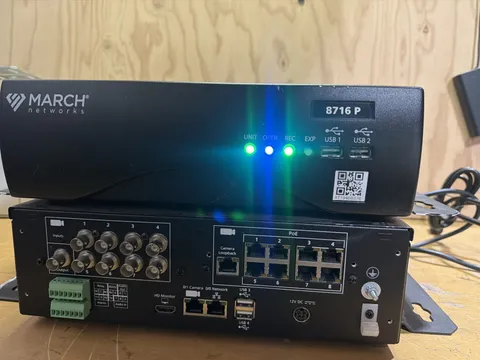 March Networks 8716 P Hybrid Network Video Recorder Lot Of 2 One Not Working