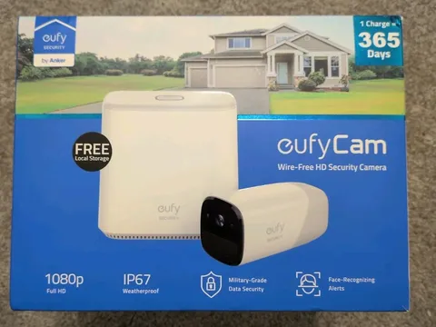 Anker eufyCam 1080p Wireless Home Security Camera System Rechargeab 1-Camera Kit