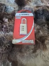 Brink's COMBO 3-DIAL COMBINATION RESETTABLE PADLOCK 30mm STANDARD SECURITY HQ G7