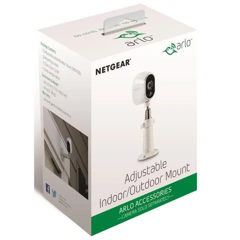 ARLO Add-On Security Adjustable Camera Mount ~ Model VMA1000 White Pro