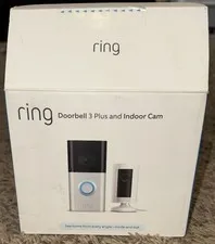 Ring Doorbell 3 Plus and Indoor Cam Bundle Brand New. Open box