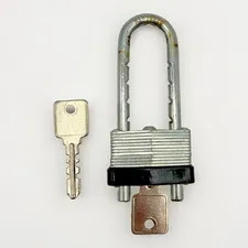 Heavy Duty Adjustable Padlock Hardened Steel Security Lock with 2 Keys Gate Shed
