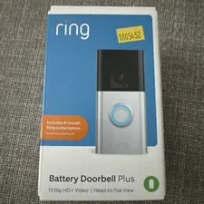Ring Doorbell Plus Battery-Powered Video Doorbell Camera with 1536p Resolution