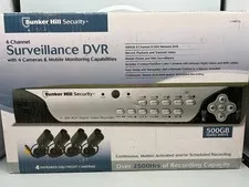 Bunker Hill 68332 Security System 500GB HD DVR 3 Cameras 4 Channel