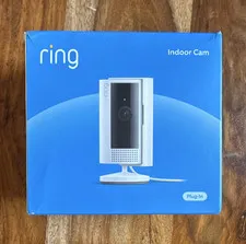 Ring Indoor Cam 1080p Wi-Fi IP Plug-In Indoor Security Camera, White