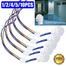 LOT PIR Infrared Motion Sensor Detector 110V Smart Switch Light Lamp Switch Auto