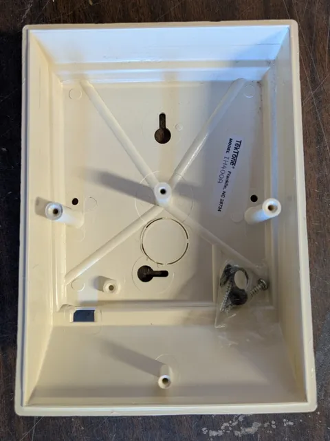 Tektone Desk Mount Back Box #IH400A