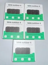 Blink Outdoor 4, (4th Gen 2025) Wireless 3 Camera Security System - Lot of 5