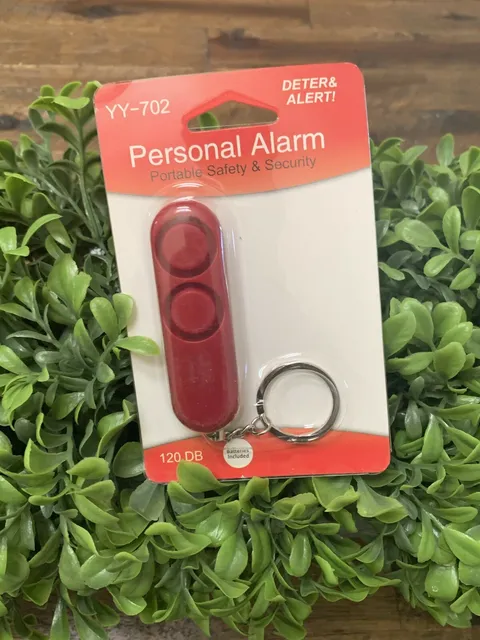 Personal Alarm Self Defense Keychain Security System 120dB Batteries Included