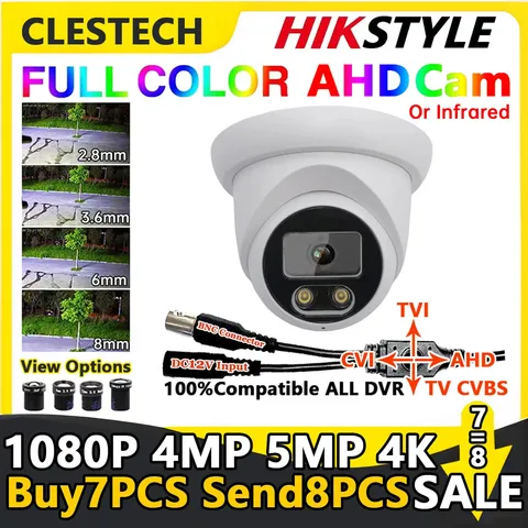 8MP 4K CCTV Dome AHD Camera Indoor 5MP 4MP 1080P Warming Full Color/ Infrared 4I