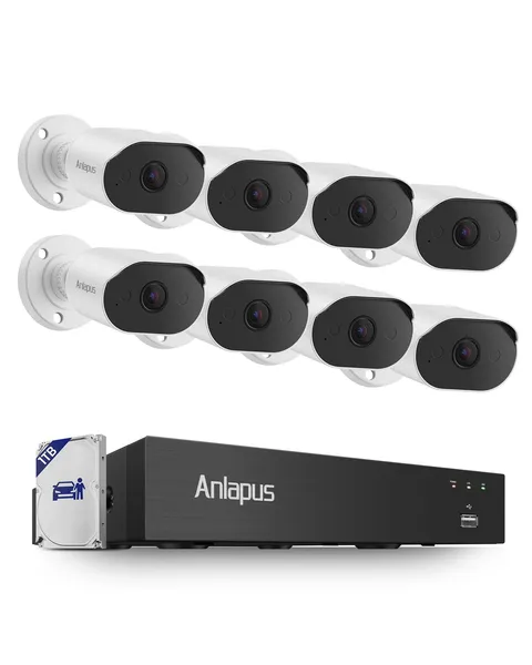 8-Channel 4K Wired Outdoor CCTV Security System
