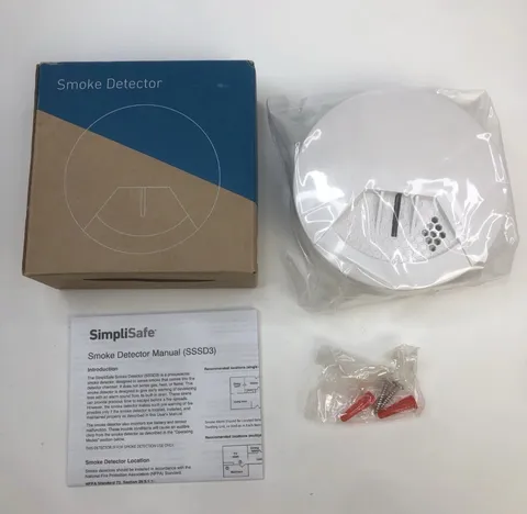 NEW SimpliSafe SD3 Smoke Detector Alarm SSSD3 Photoelectric Sensor White