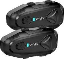 Q4 Motorcycle Bluetooth Communication System Headset Intercom, 4 Riders 1500M Mu
