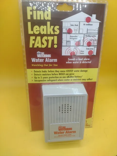THE WATCHDOG WATER ALARM MODEL BWD-HWA SMALL EASY TO USE 110db
