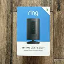 Ring Stick Up Cam Battery Indoor/Outdoor Smart Security Camera Black New/Sealed