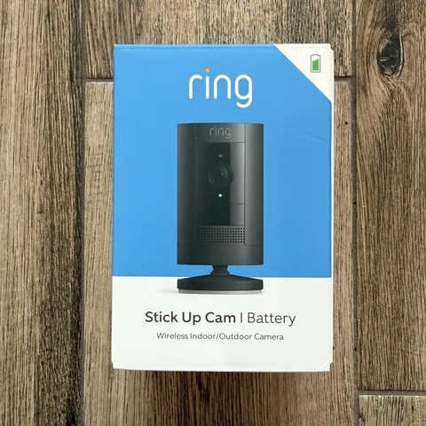 Ring Stick Up Cam Battery Indoor/Outdoor Smart Security Camera Black New/Sealed