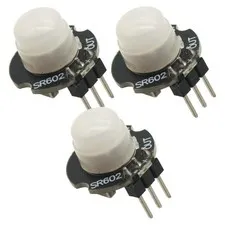 3PCS MINI Motion Detector Module SR602 Pyroelectric PIR kit Sensory Switch Br...