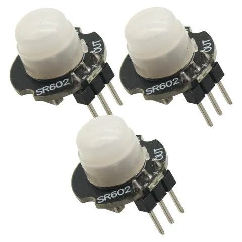 3PCS MINI Motion Detector Module SR602 Pyroelectric PIR kit Sensory Switch Br...