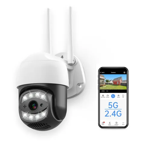 3MP Dome Camera Outdoor Security WiFi Pan/Tilt/Zoom Automatic Tracking Color ...