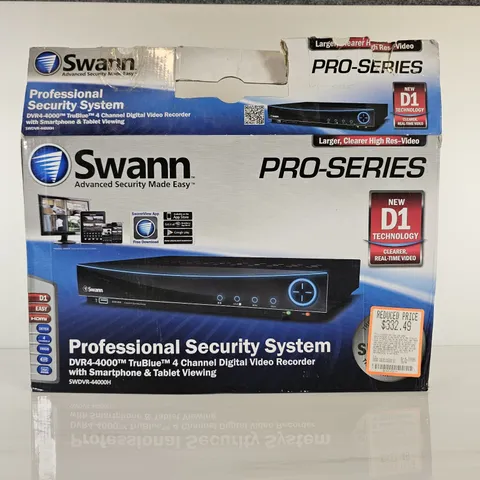 Swann Pro-Series DVR4-4000H 4 Channel CCTV DVR 500GB HDD Remote Tested