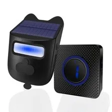 Solar Driveway Alarm Wireless 600ft Range Motion Sensor Weatherproof System-1