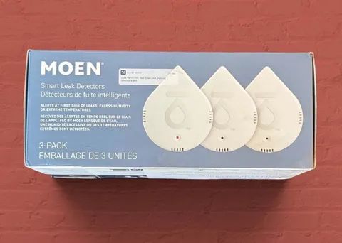 MOEN 920-005 WHITE Flo Smart Leak Detectors (3-Pack)  1004/OB Open Box